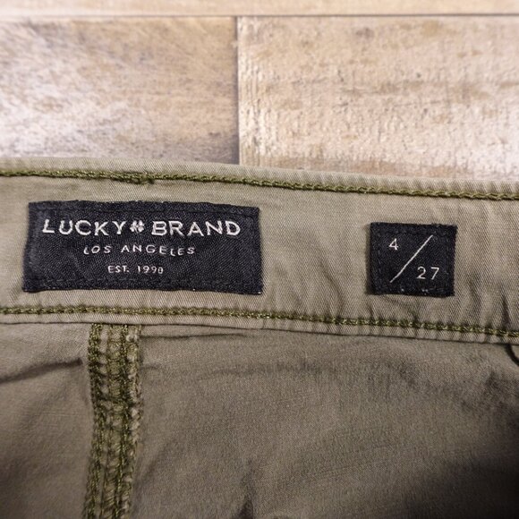 Lucky Brand The Cargo Stretch Utility Pants – Women's Size 4 / 27 Olive Green - Picture 3 of 12